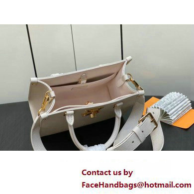 Louis Vuitton Grained calf leather Lock  &  Go Bag M23637 White 2023